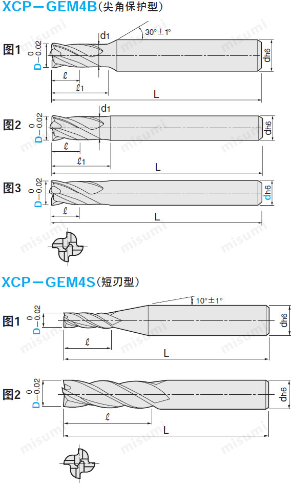 XCP-GEM4B和XCP-GEM4S尺寸图1
