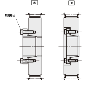 免键同步带轮的构造图