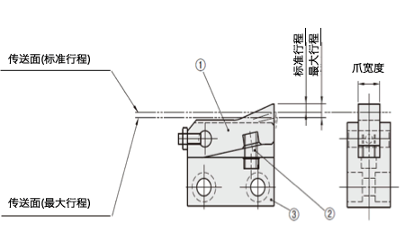 止回组件構造図