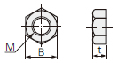 T型螺栓 附件 六角螺母 尺寸图