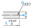 超精密级无锥度一阶型芯（无拔模斜度型芯） -轴径（D)固定-:相关图像