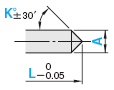 无锥度一阶型芯 -轴径(P)0.01mm指定/轴径公差0_-0.005/A公差0_-0.01-:相关图像