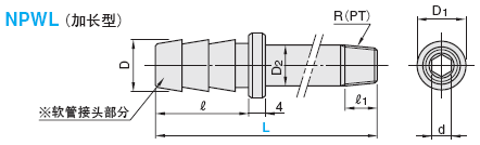 软管接头 -内六角/标准型-:相关图像