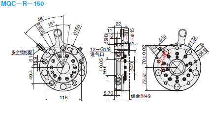 机械手侧示意图3