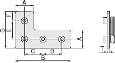 规格概述-L型固定板