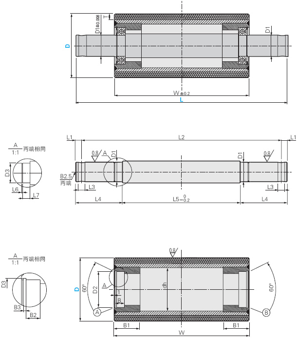 涂布机夹持胶辊