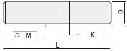 光轴两端台阶内螺纹型 两端台阶型机加工选型目录 FA工厂自动化零件尺寸图