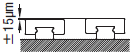 直线导轨双轴平行使用高度误差控制加工示意图