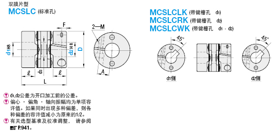 膜片联轴器尺寸图