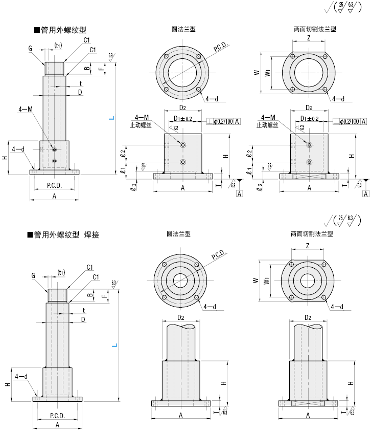 管型支座  管用外螺纹型:相关图像