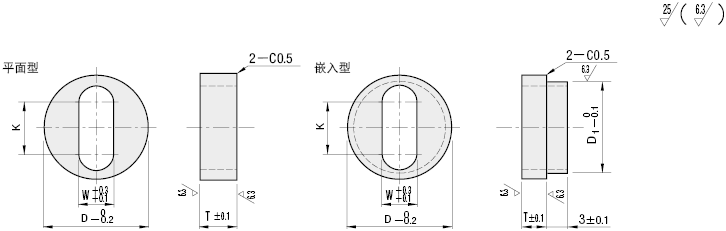 sus304-基本信息规格标准加工品内径类型长孔99切口型内径公差 0