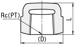 低压用拧入型接头  同径型   管帽:相关图像