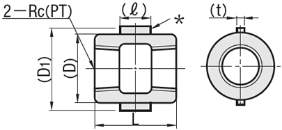 低压用拧入型接头  同径  套管（PT螺纹）:相关图像