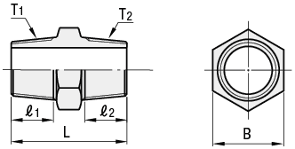 液压水压用接头  直管型  PT·PT双外螺纹:相关图像