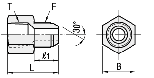 液压水压用接头  直管型  PT内螺纹·PF外螺纹:相关图像
