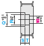 米思米同步带轮轴孔WB双台阶孔规格 timing pulley