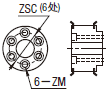米思米同步带轮侧面沉孔ZSC追加工 可追加6个沉孔