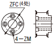 米思米同步带轮侧面沉孔ZFC追加工 可追加4个沉孔