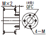 米思米同步带轮侧面螺纹孔QFC追加工可追加4个螺纹孔