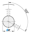 米思米同步带轮轴孔P圆孔和螺纹孔规格