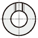 轴孔规格　圆孔+螺纹孔
