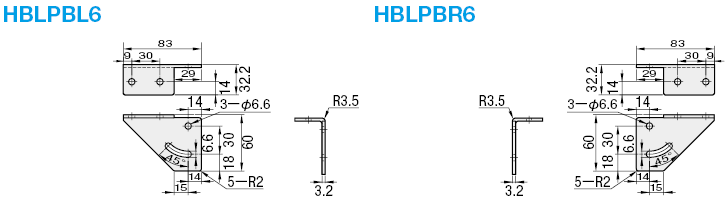HFS6系列用  自由角度钣金支架:相关图像