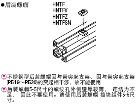 HFS5系列铝合金型材用  后装螺帽:相关图像