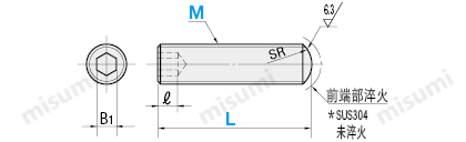 misumi米思米调整螺丝调节螺丝M3到M20尺寸规格图