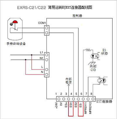 EXRS-C21/C22 簡易運轉配線圖