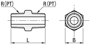 低压用拧入型接头　黄铜　同径型　螺纹接头:相关图像