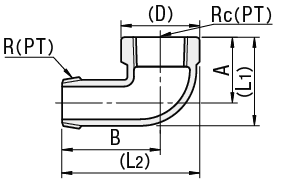 低压用拧入型接头　带密封涂层　内·外螺纹弯管:相关图像