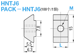 HFS6系列铝合金型材用  先装短螺帽:相关图像