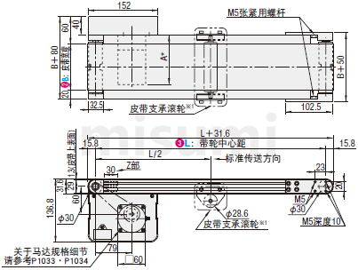 米思米经济型6W皮带输送机厂家 conveyor