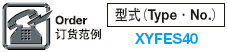 米思米XYFES系列手动XY轴滑台订货范例