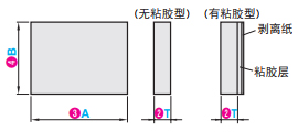 米思米氟橡胶垫A・B尺寸指定型（标准型） 