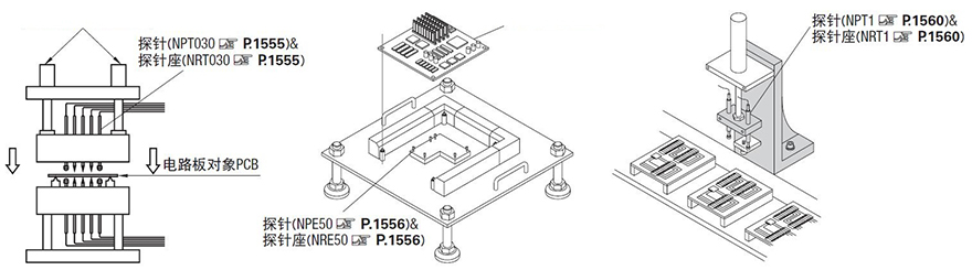 （经济型）双头探针 IC测试插座用 盒装销售安装节距31.5mil 40mil系列 0.8mm 1.0mm（50个装）使用案例