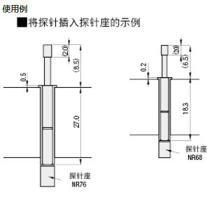 （经济型）双头探针 IC测试插座用 盒装销售安装节距31.5mil 40mil系列 0.8mm 1.0mm（50个装）相关产品