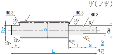 经济型30度梯形丝杠一端一阶一端两阶型