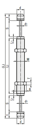 经济型 油压缓冲器 双头型-尺寸图2
