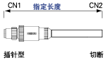 XS2传感器用连接器线束(使用欧姆龙制连接器):相关图像