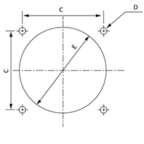 风扇安装孔尺寸图1