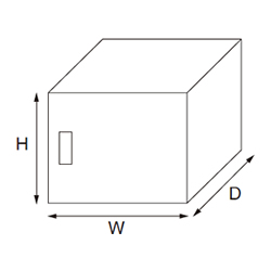 BOX 电控箱 电柜箱 电柜 箱体形状示意图