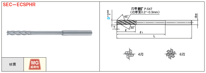 硬质合金带底刃螺旋槽型铰刀:相关图像