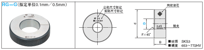 鋼制环规　-指定単位0.1mm／0.5mm-:相关图像
