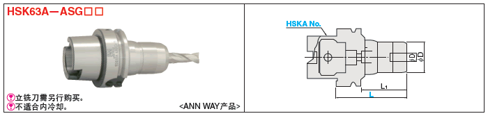 HSK铣刀刀柄（強力型ASG）　<ANNWAY制>:相关图像