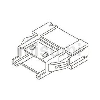 连接器塑壳 2.50 mm间距　线对线用插头外壳（51198）