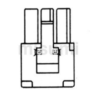 连接器塑壳 4.80 mm间距 微适配中继用外壳（5025、插座）