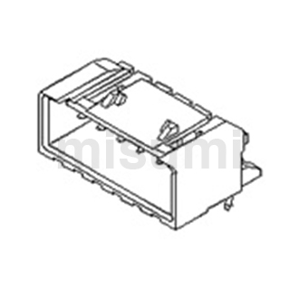 Mini-LockTM 2.50 mm间距 电线与电路板间用针座（53426）