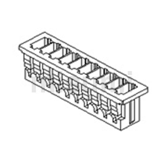 尼龙连接器 PicoBladeTM1.25 mm间距电路板用/外壳(51021)
