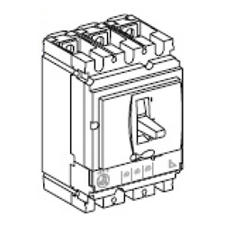 固定式完整断路器带电子脱扣单元Micrologic 6.2 E-M (LSIG电动机保护, 多功能电能表)